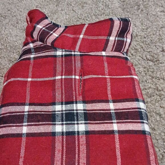 Reversible Waterproof Winter Dog Jacket Coat Plaid and solid Black Sz S NEW - Picture 4 of 7
